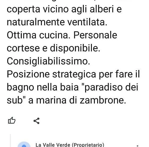 Hotell La Valle Ristorante Pizzeria Zambrone